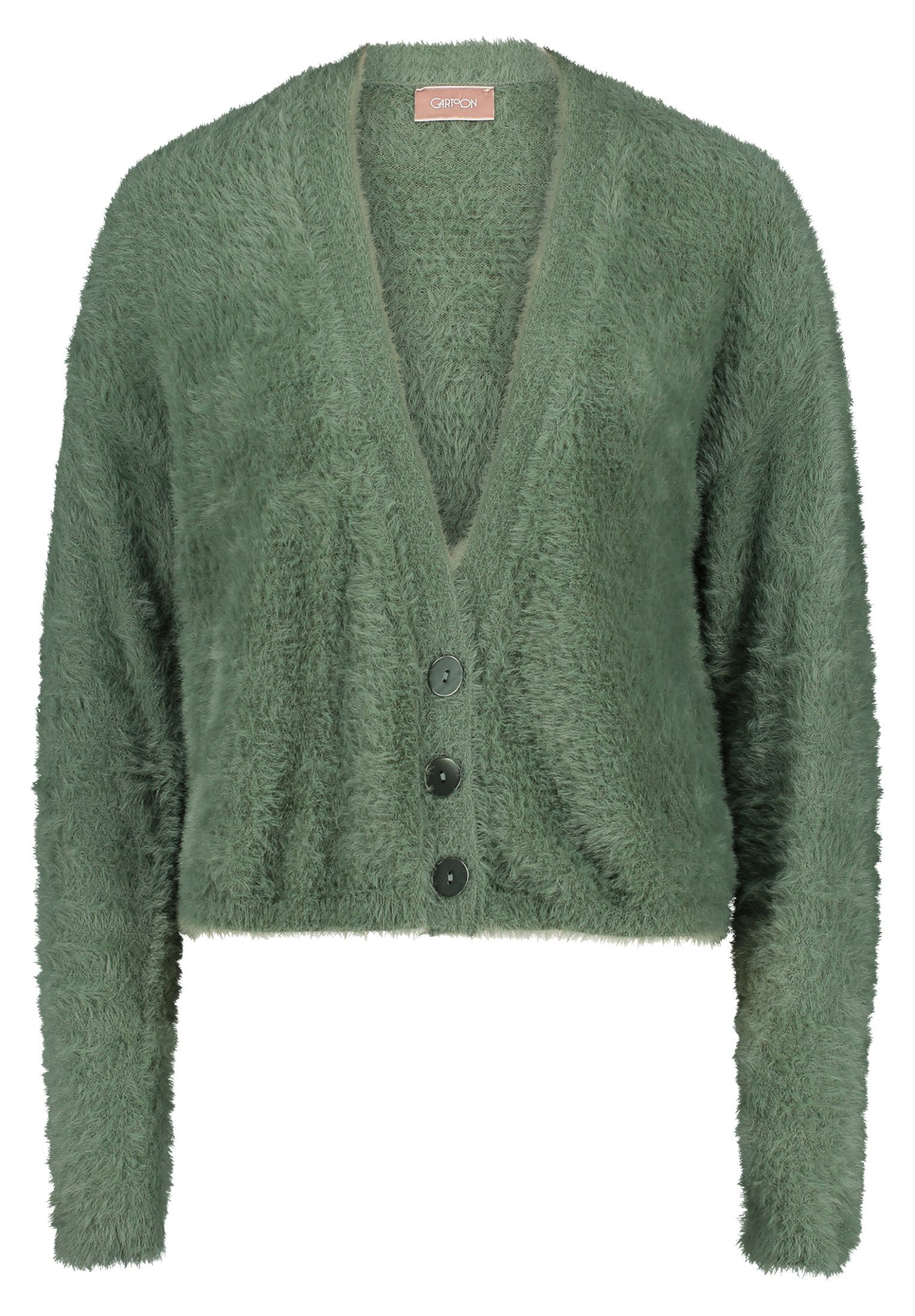 Cartoon Strickjacke "Cartoon Damen Strick-Cardigan mit Knopfleiste", Rippbü günstig online kaufen