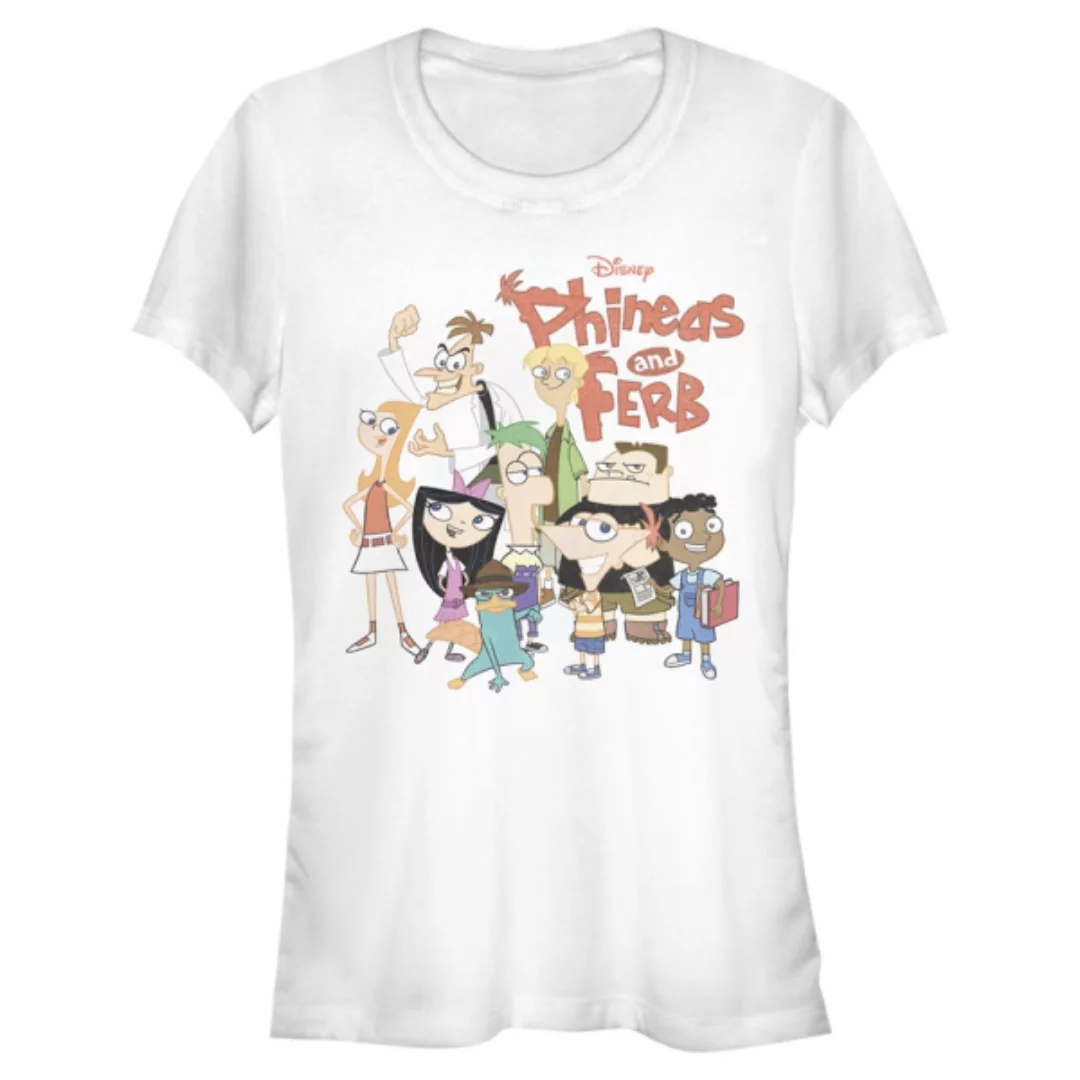 Disney Classics - Phineas und Ferb - Gruppe The Group - Frauen T-Shirt günstig online kaufen