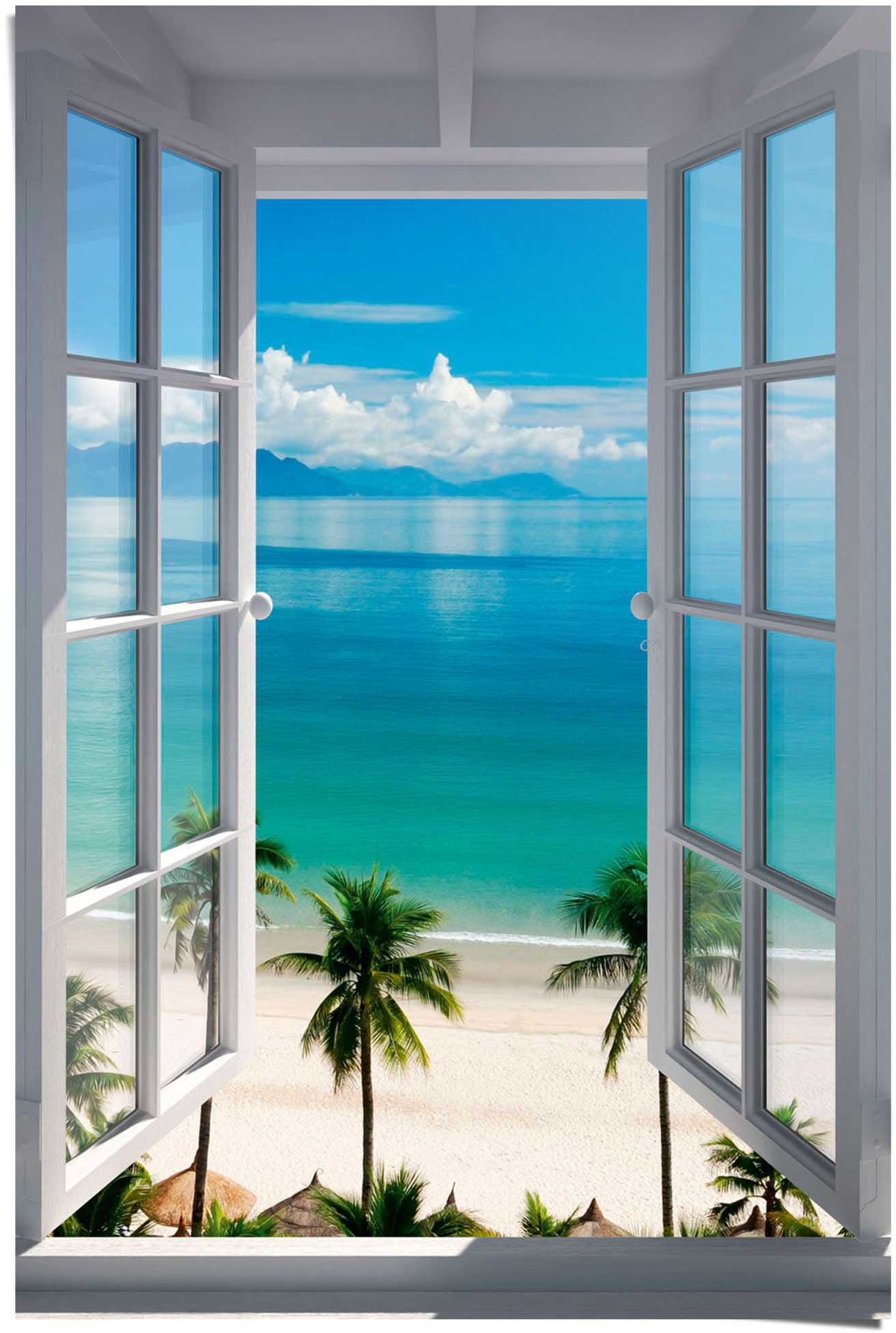 Reinders Poster "Fenster zum Strand", (1 St.) günstig online kaufen