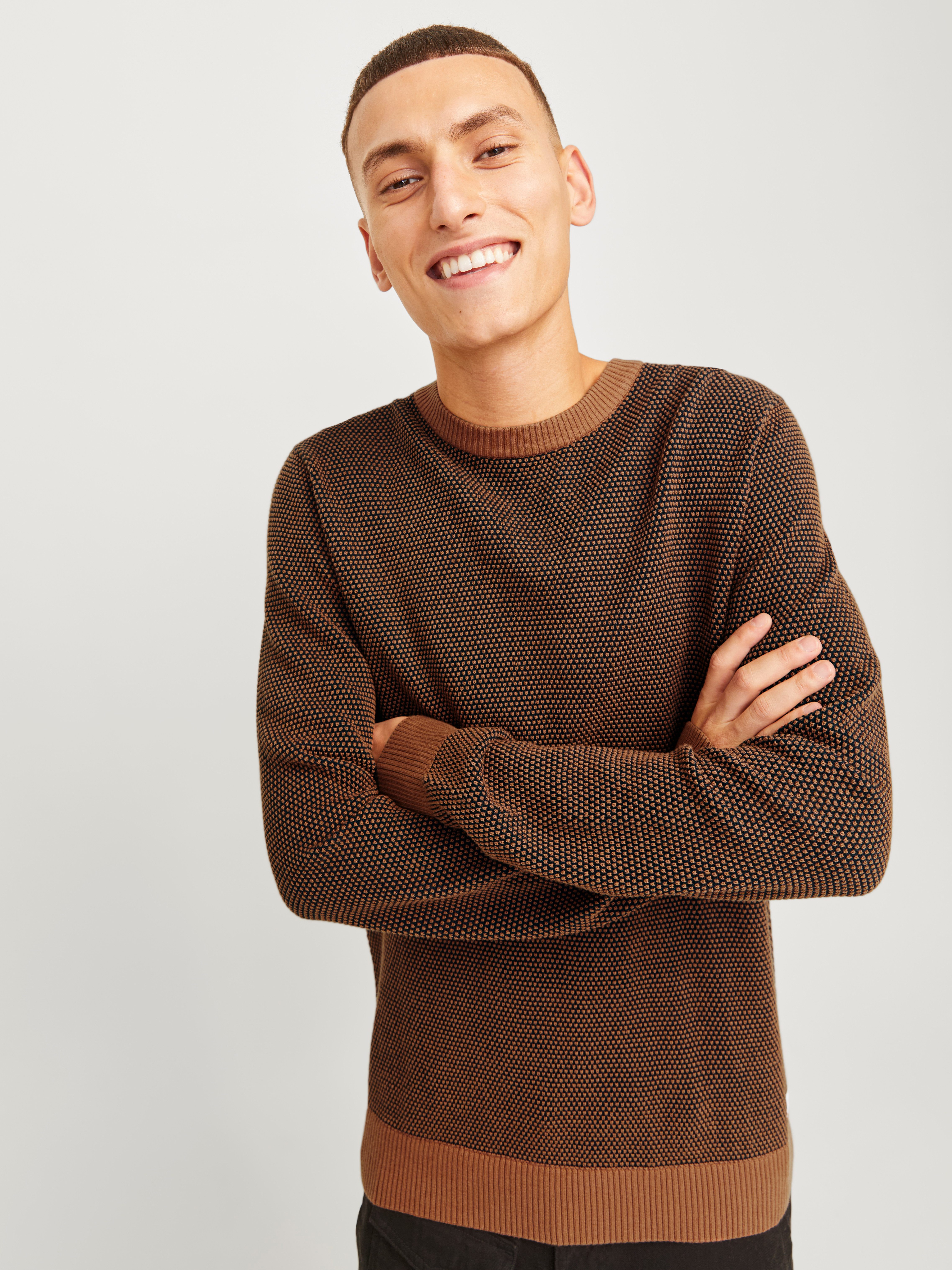Jack & Jones Rundhalspullover JJEGLOBE KNIT günstig online kaufen