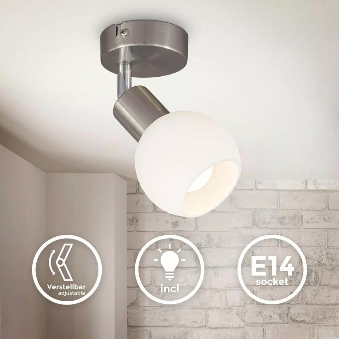 B.K.Licht LED Deckenspot 1er Glas-Spot Decke günstig online kaufen