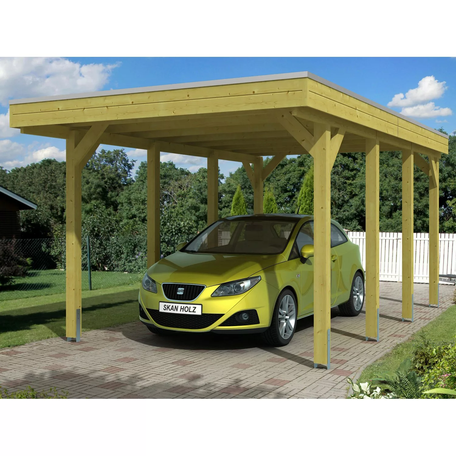 Skan Holz Carport Friesland 314 cm x 555 cm günstig online kaufen