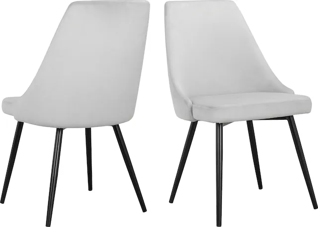 INOSIGN Esszimmerstuhl "Malio", (Set), 2 St., Veloursstoff, eleganter Stuhl günstig online kaufen