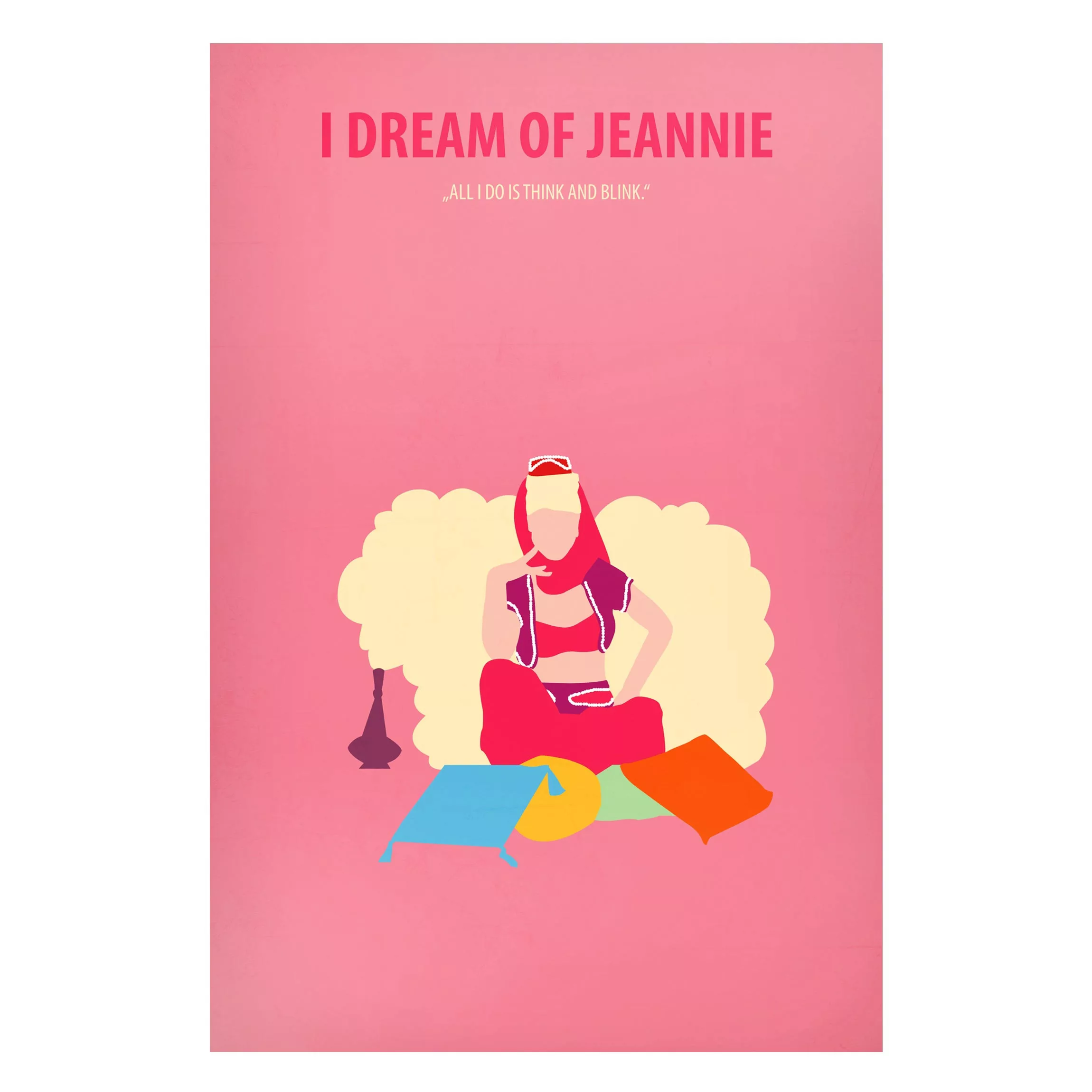 Magnettafel Kunstdruck - Hochformat 2:3 Filmposter I dream of Jeannie günstig online kaufen