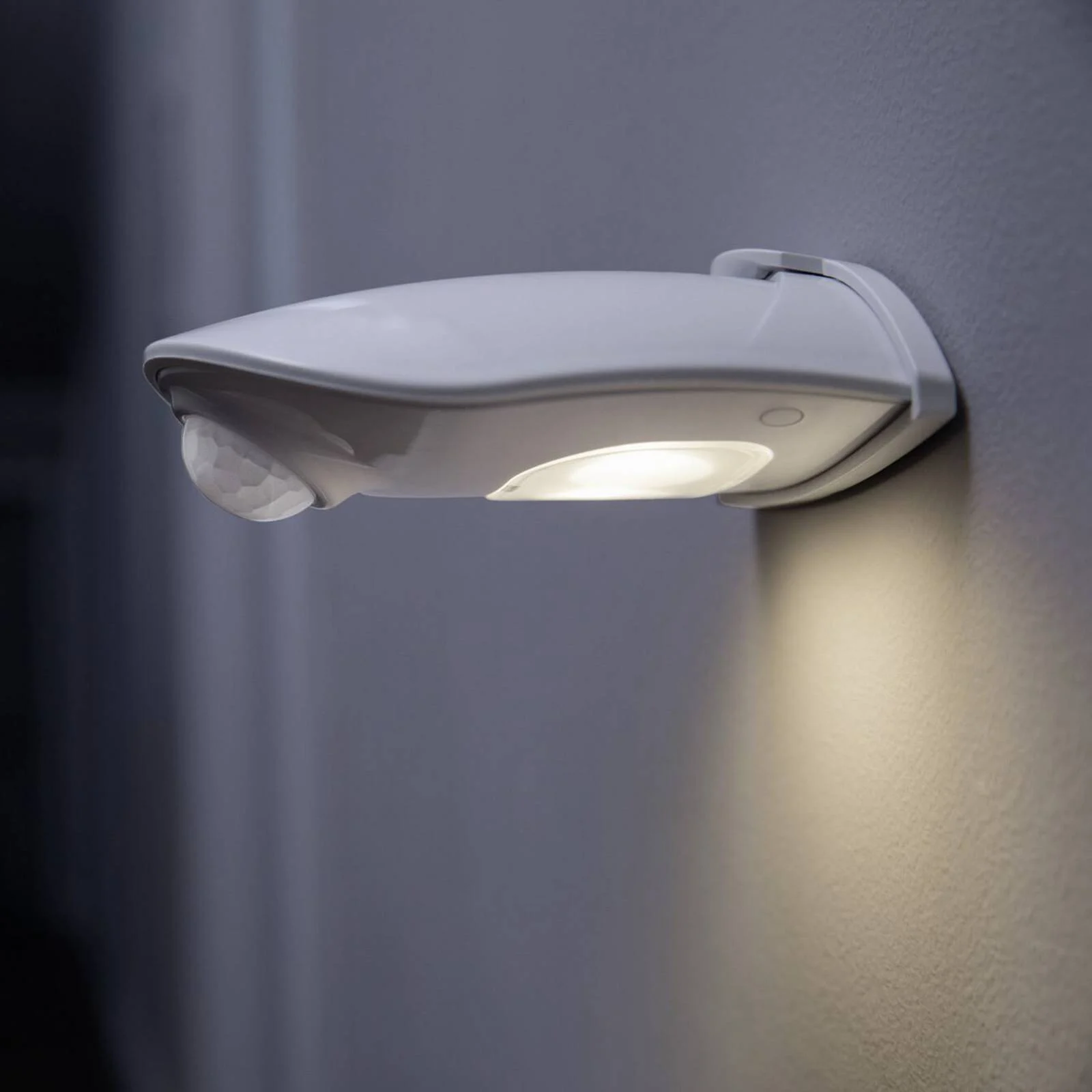 OSRAM LED-Außenwandlampe DOORLED DOWN silber Sensor Batterie günstig online kaufen