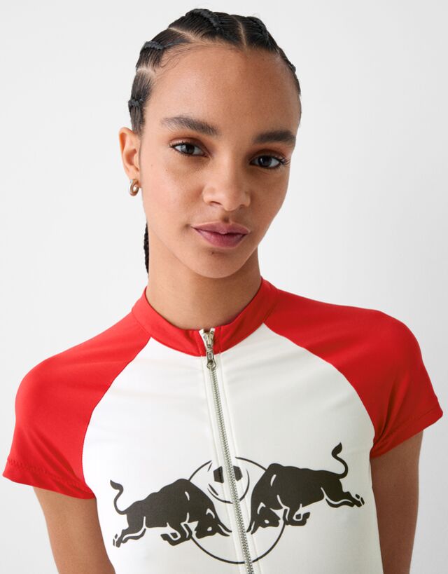 Bershka Midikleid New York Red Bulls Mit Reißverschluss Damen Xs Grbrochene günstig online kaufen