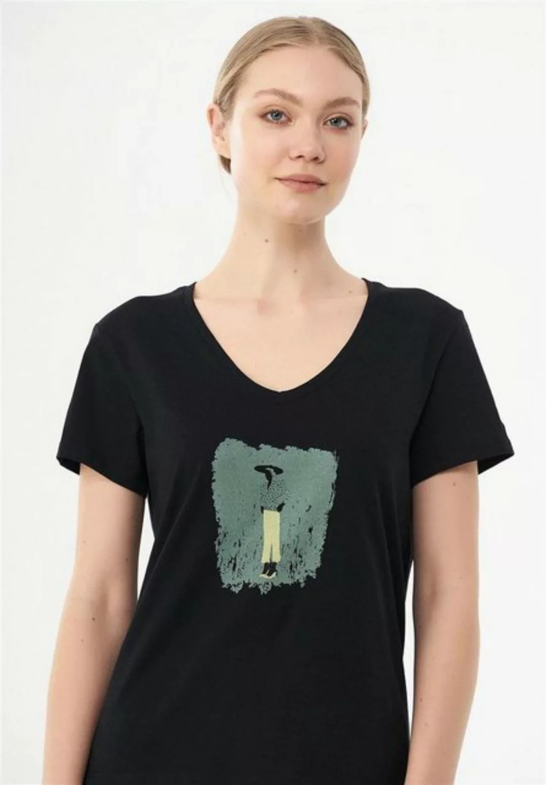 T-shirt Aus Bio-baumwolle Mit Print günstig online kaufen