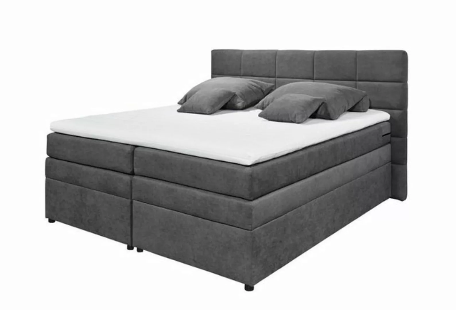 ED EXCITING DESIGN Boxspringliege (180 x 200 cm, Tacoma 1 "Soro" anthrazit günstig online kaufen