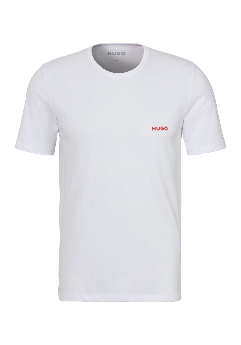 HUGO T-Shirt "T-SHIRT RN TRIPLET P 10217251 01", mit HUGO Logo auf der Brus günstig online kaufen