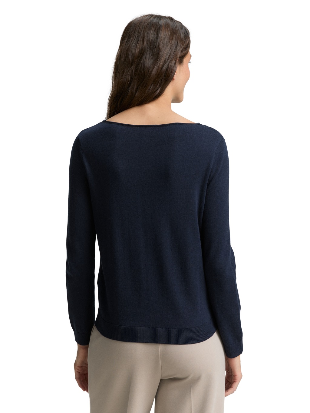 TOM TAILOR Strickpullover, mit U-Boot Ausschnitt günstig online kaufen