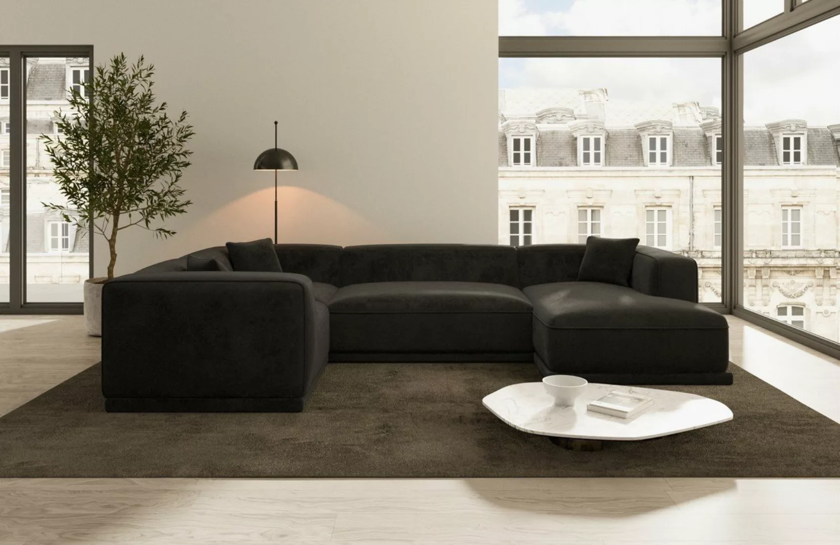 Sofa Dreams Wohnlandschaft Stoff Sofa Polstersofa Stoffcouch Stoffsofa Meri günstig online kaufen