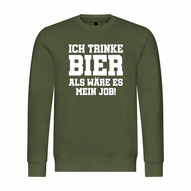 deinshirt Kapuzenpullover Herren Pullover Ich trinke Bier als wäre es mein günstig online kaufen