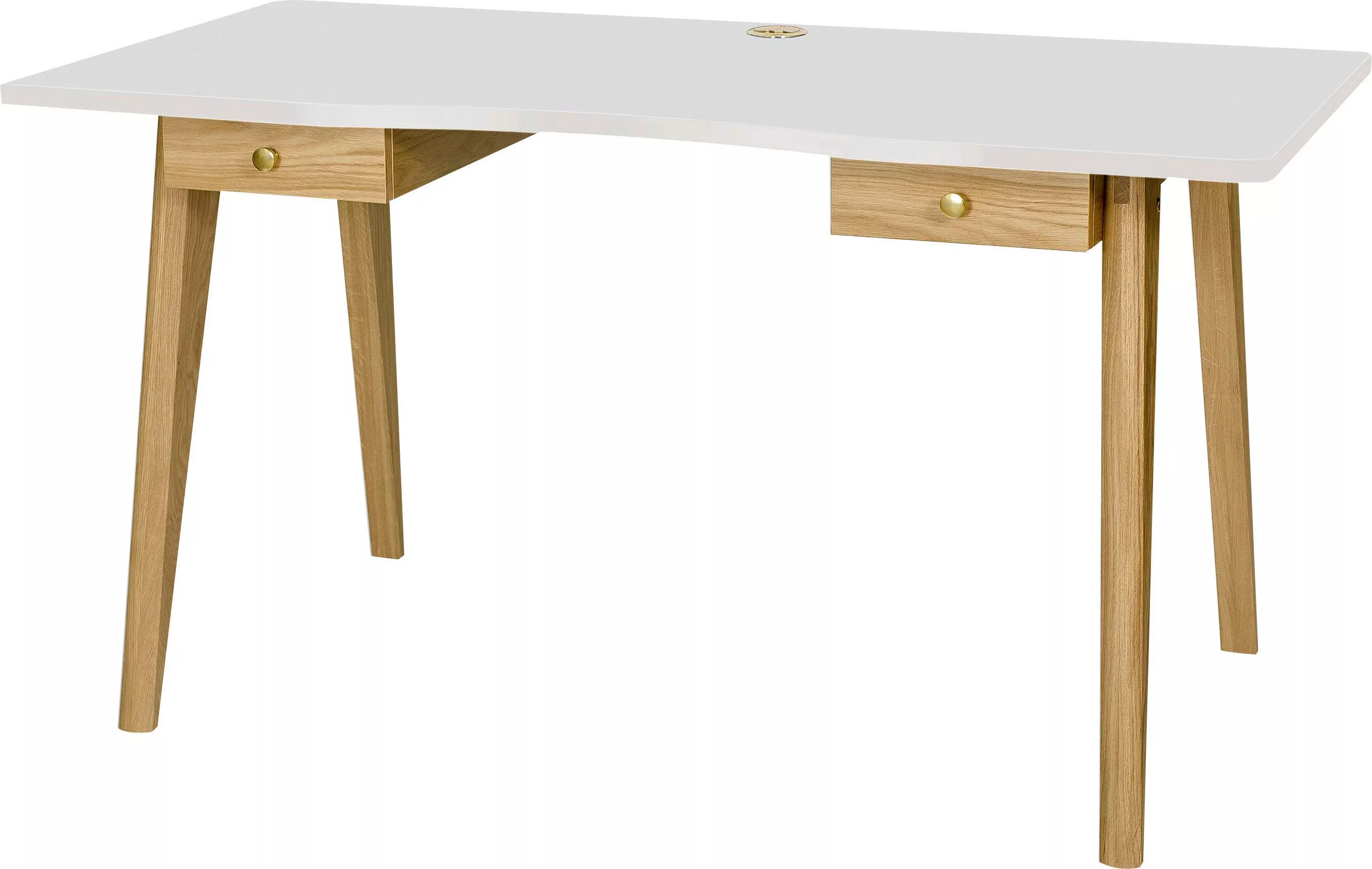 Woodman Schreibtisch "Peer", im skandinavian Design, Tischbeine aus massive günstig online kaufen