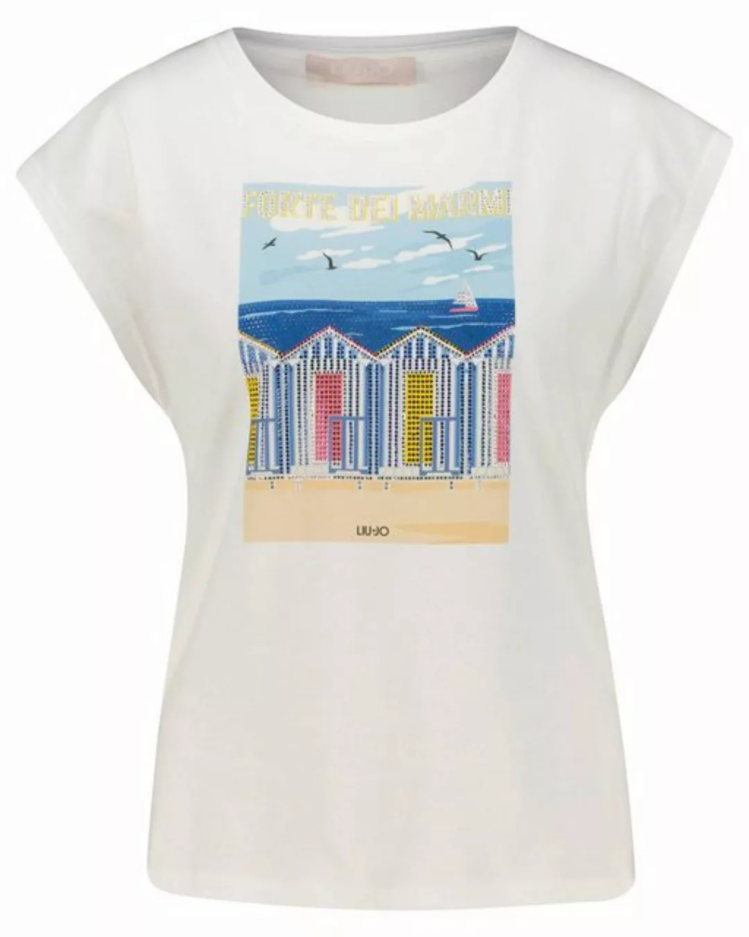 Liu Jo T-Shirt Damen T-Shirt mit Strass (1-tlg) günstig online kaufen