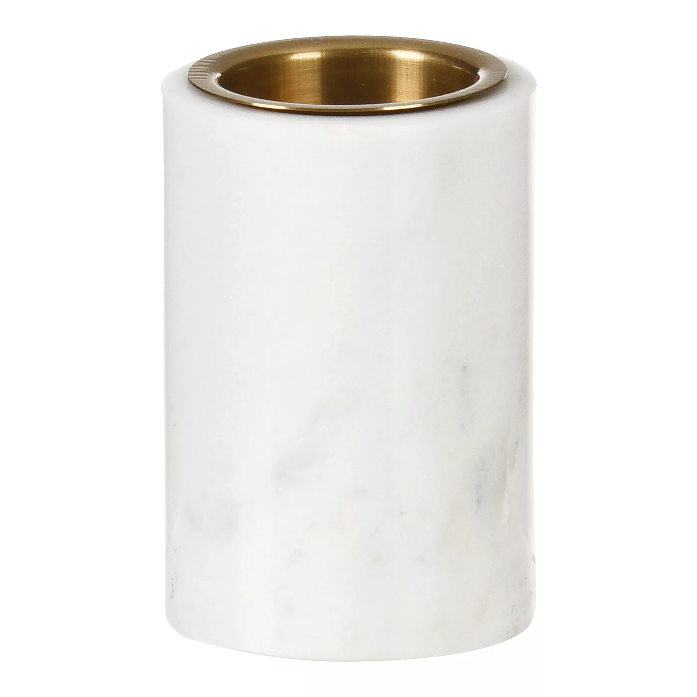 Teelichthalter MARBLE ca.9cm, weiss günstig online kaufen