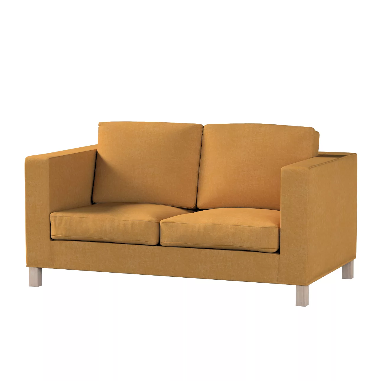 Bezug für Karlanda 2-Sitzer Sofa nicht ausklappbar, kurz, honiggelb, 60cm x günstig online kaufen