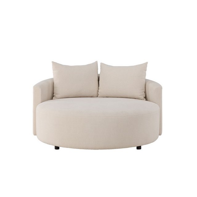 ebuy24 Sofa Kelso Sofa Ø150cm 3 Pers. beige. günstig online kaufen