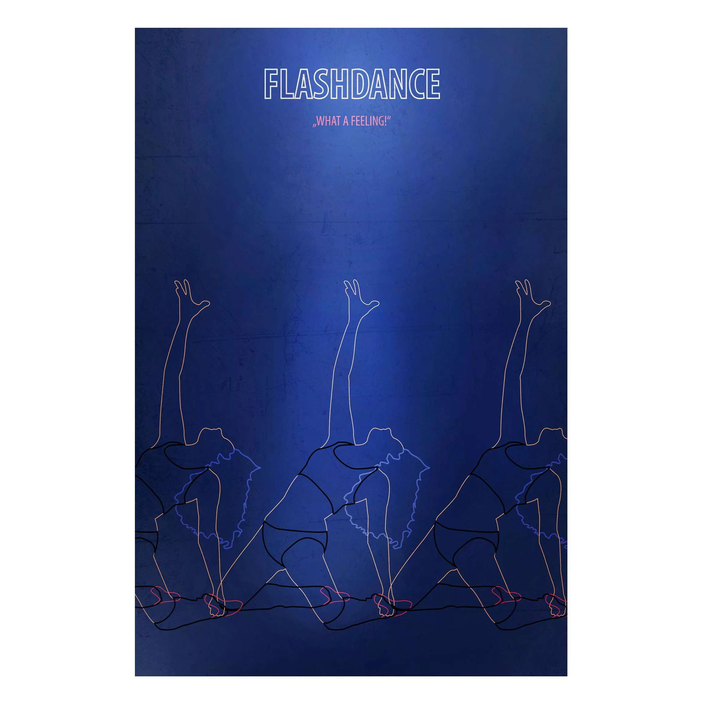 Magnettafel Kunstdruck - Hochformat 2:3 Filmposter Flashdance günstig online kaufen