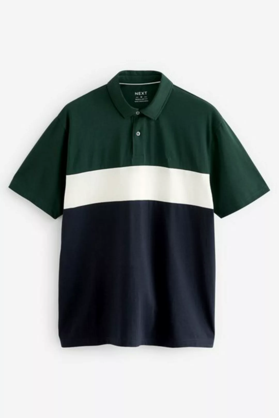 Next Poloshirt Poloshirt mit breitem Bruststreifen (1-tlg) günstig online kaufen