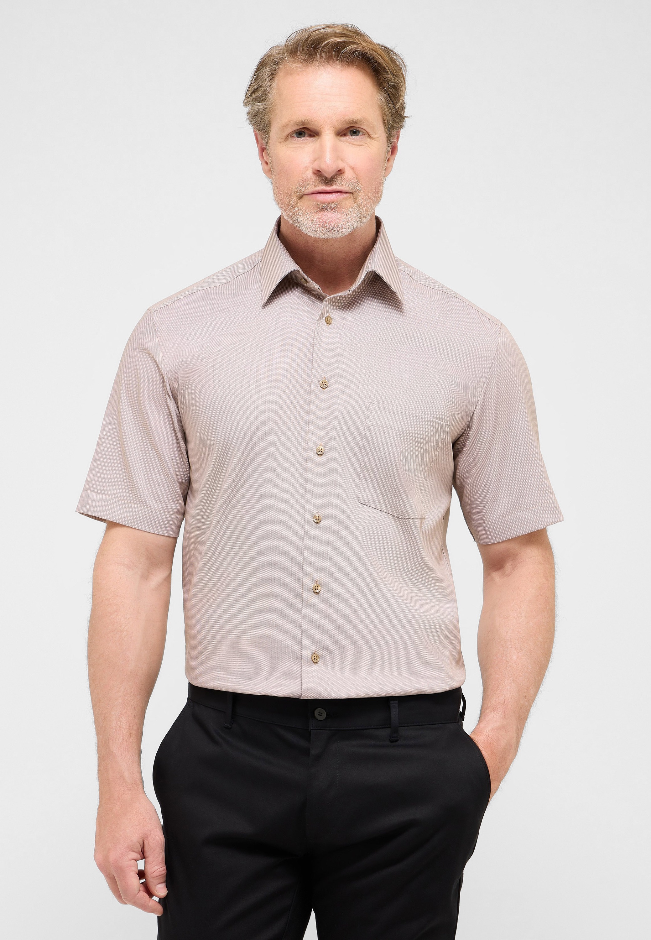 Eterna Kurzarmhemd "MODERN FIT", NON IRON (bügelfrei) günstig online kaufen