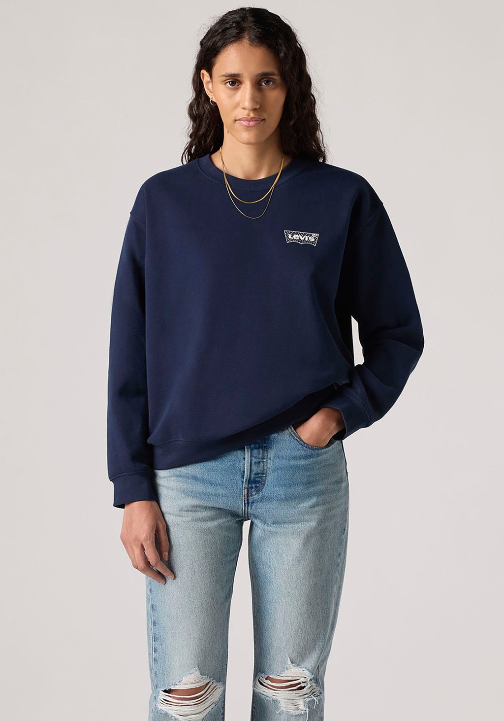 Levis Sweatshirt "GR EVERYDAY CREW BLUES", mit Logoprint günstig online kaufen