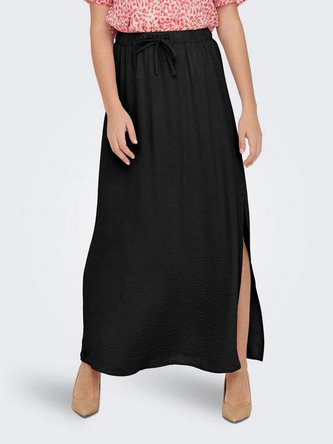 JACQUELINE de YONG Sommerrock Langer Rock Maxi Hohe Taille 7590 in Schwarz günstig online kaufen