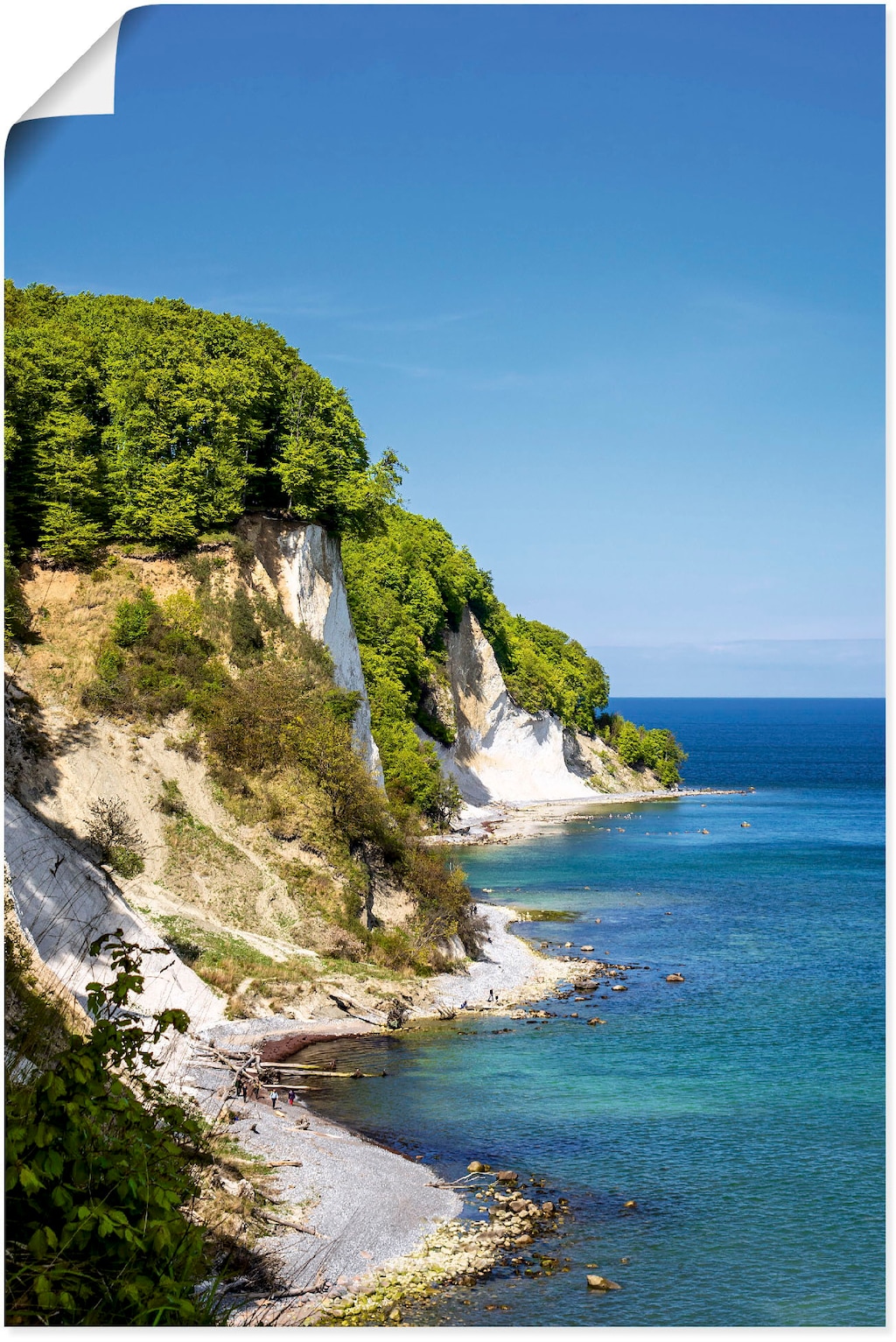 Artland Wandbild "Kreidefelsen Ostseeküste Insel Rügen", Felsen, (1 St.), a günstig online kaufen