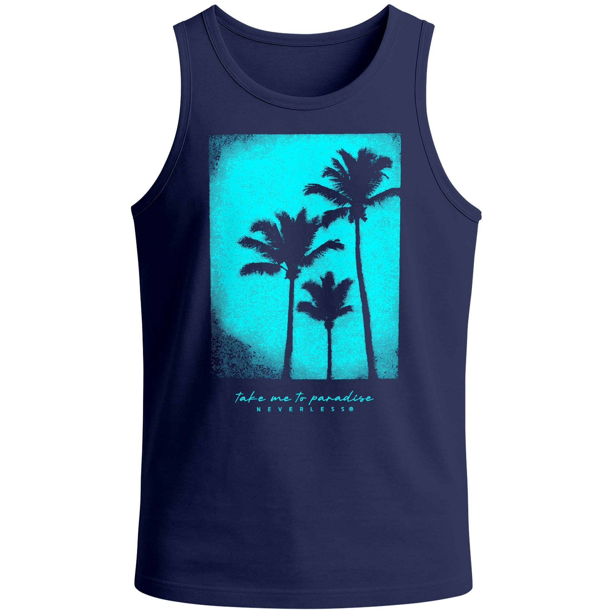 Neverless Tanktop Herren Tank-Top Palmen Fotoprint günstig online kaufen