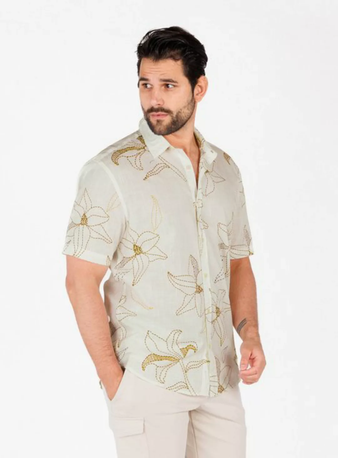 Key Largo Kurzarmhemd MSH SOLAR 1/2 patterned (1-tlg) günstig online kaufen