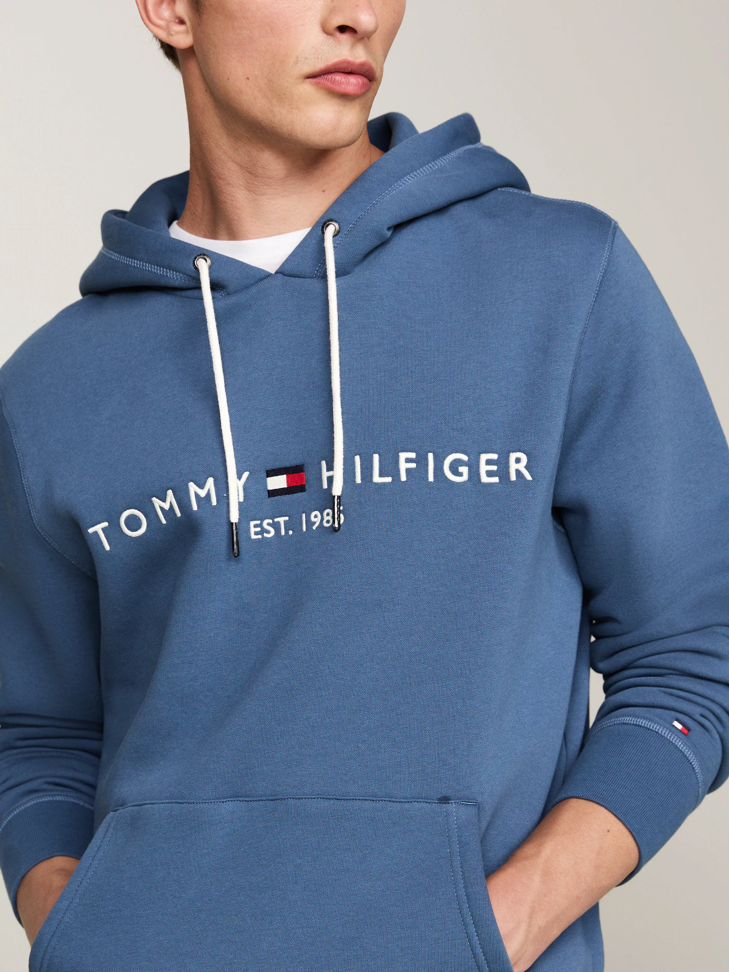 Tommy Hilfiger Kapuzensweatshirt TOMMY LOGO HOODY mit Kapuze und Kängurutas günstig online kaufen