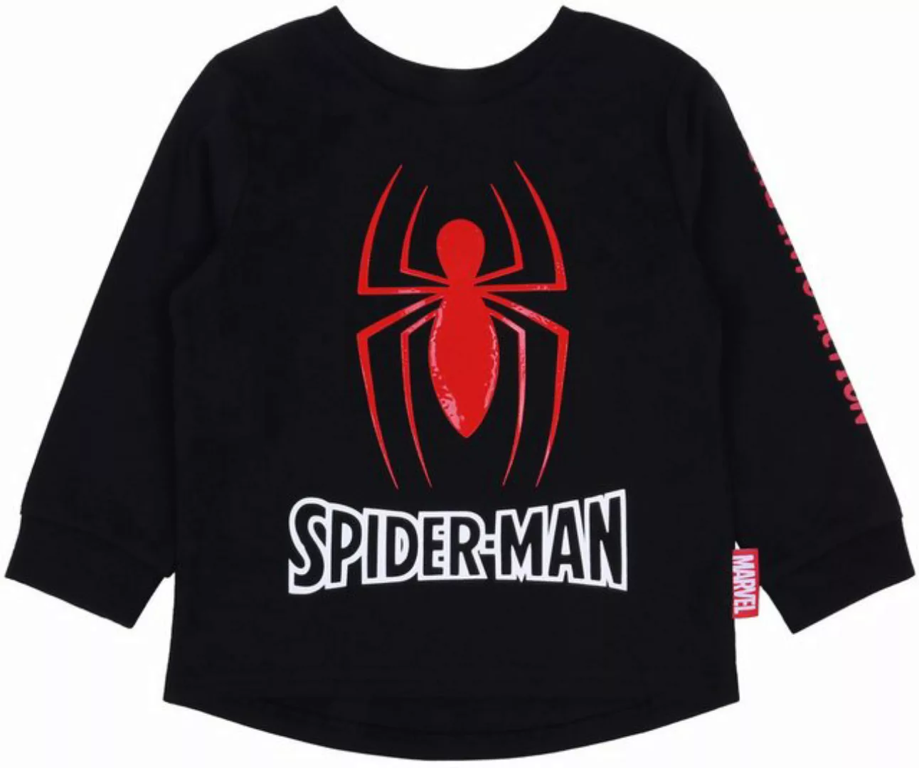 Sarcia.eu Langarmbluse Schwarzes Sweatshirt mit Gummiaufdruck Spider-Man 3- günstig online kaufen