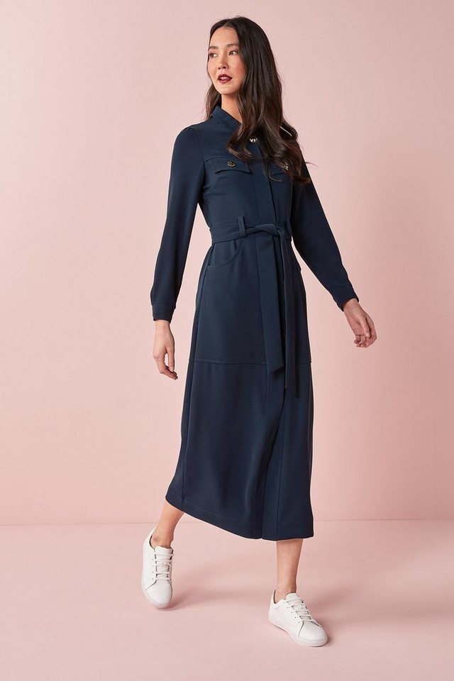 Next Blusenkleid Twill-Hemdblusenkleid mit Gürtel (1-tlg) günstig online kaufen