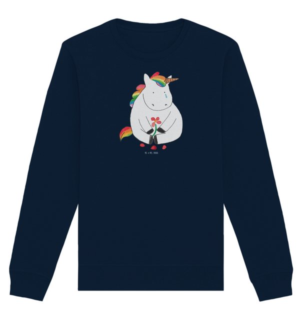 Mr. & Mrs. Panda Longpullover Größe M Einhorn Traurig - French Navy - Gesch günstig online kaufen