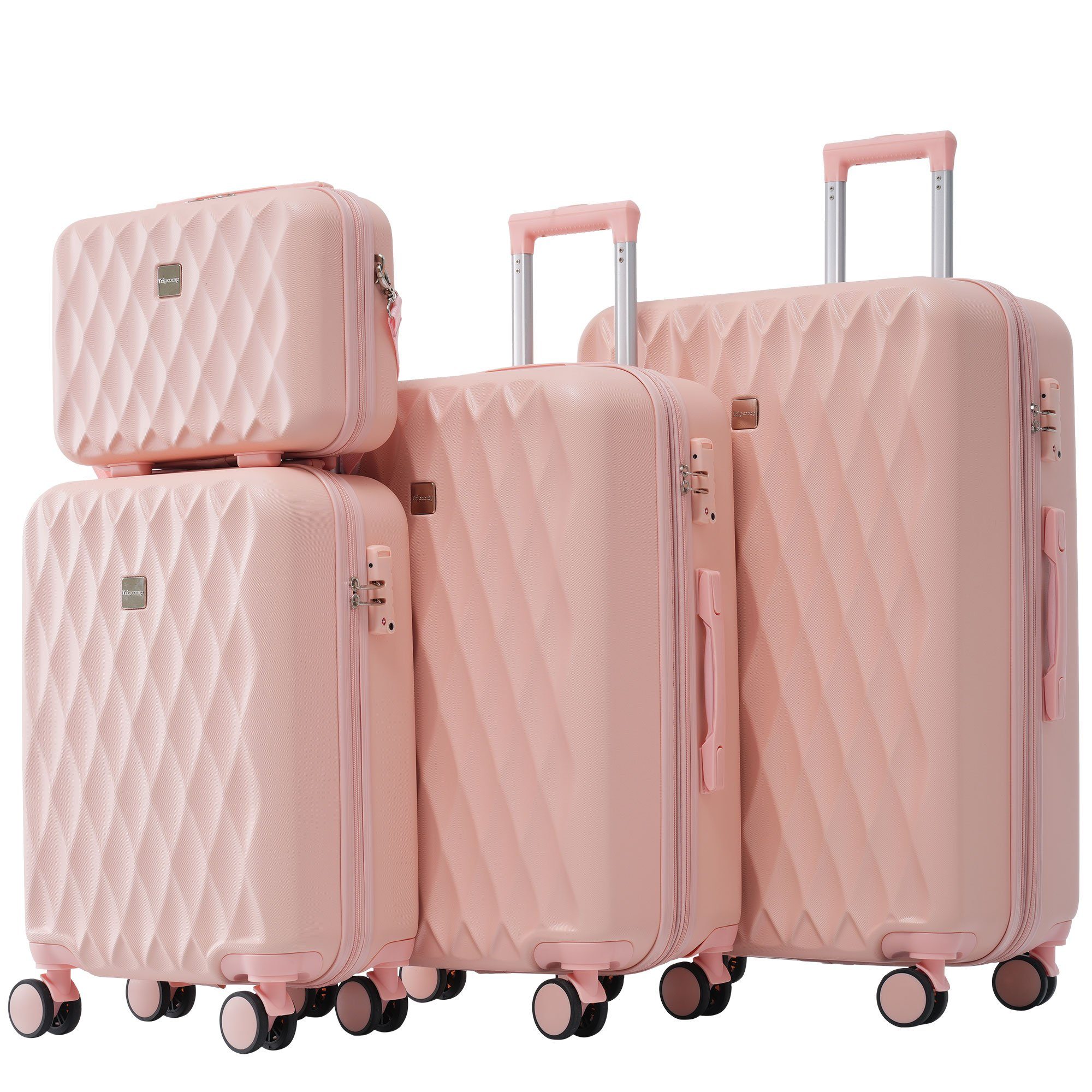 REDOM Hartschalen-Trolley Reisekoffer Kofferset Rollkoffer Handgepäcktrolle günstig online kaufen