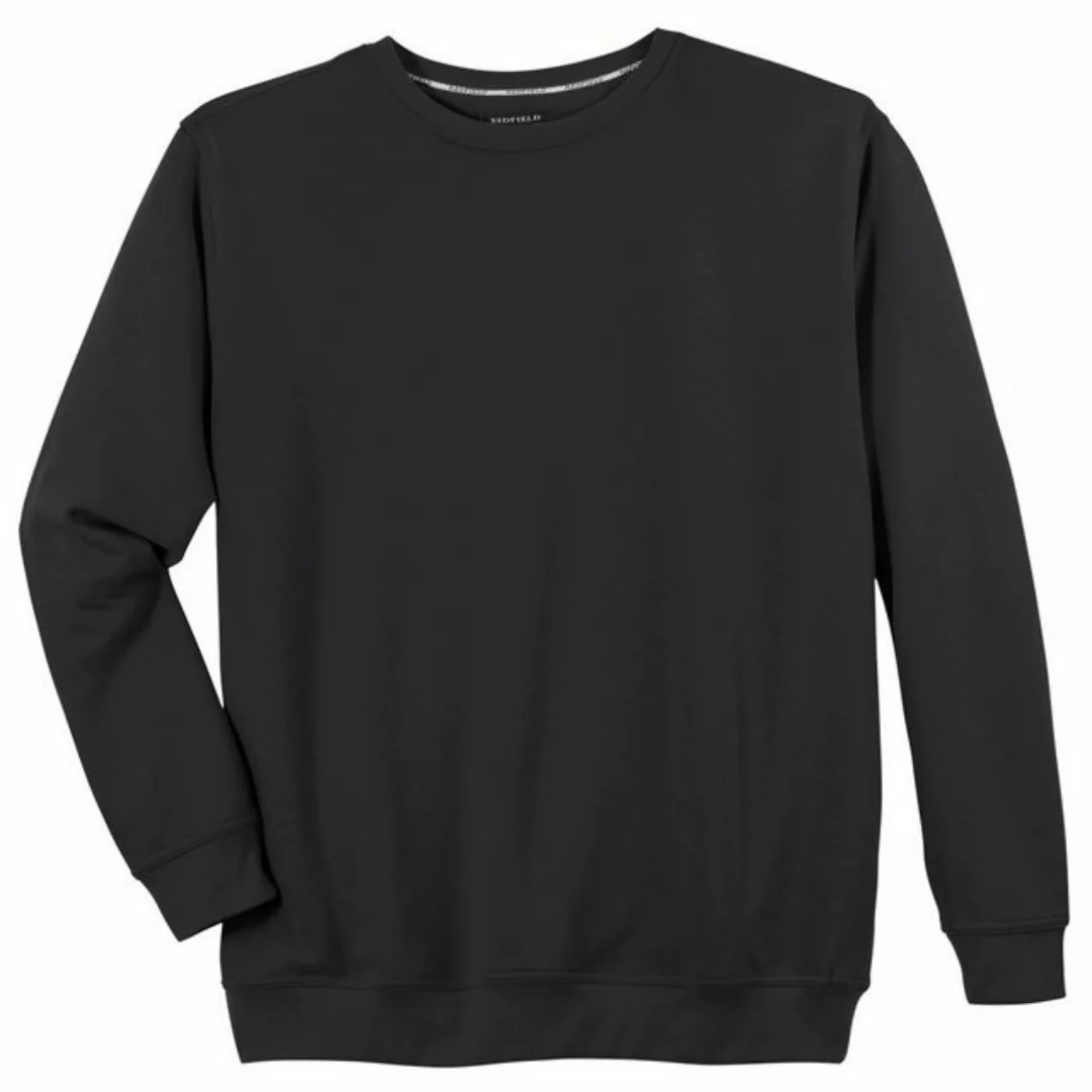 redfield Sweater Redfield Sweatshirt Herren Übergröße schwarz günstig online kaufen