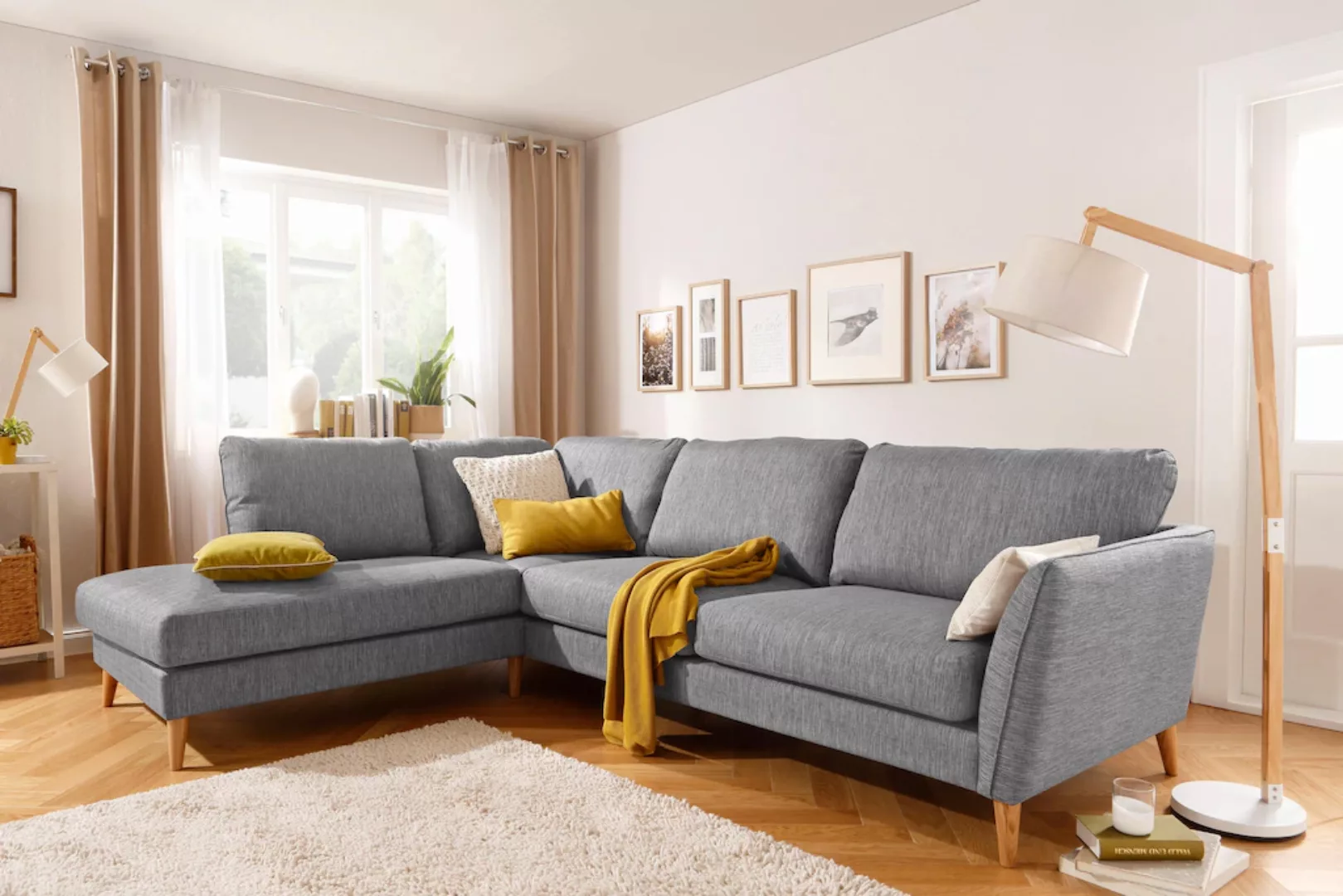 Home affaire Ecksofa MARSEILLE 278/202 cm, Ottomane rechts/links wählbar, m günstig online kaufen