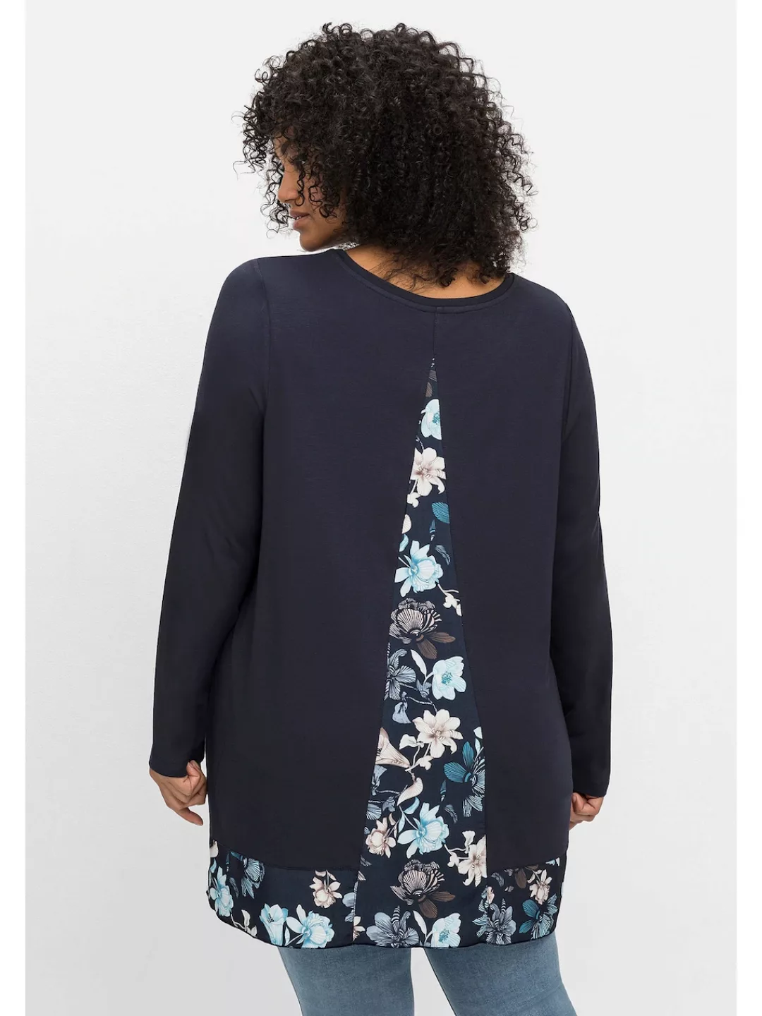 sheego by Joe Browns Langarmshirt "Große Größen", mit floral bedruckten Ein günstig online kaufen