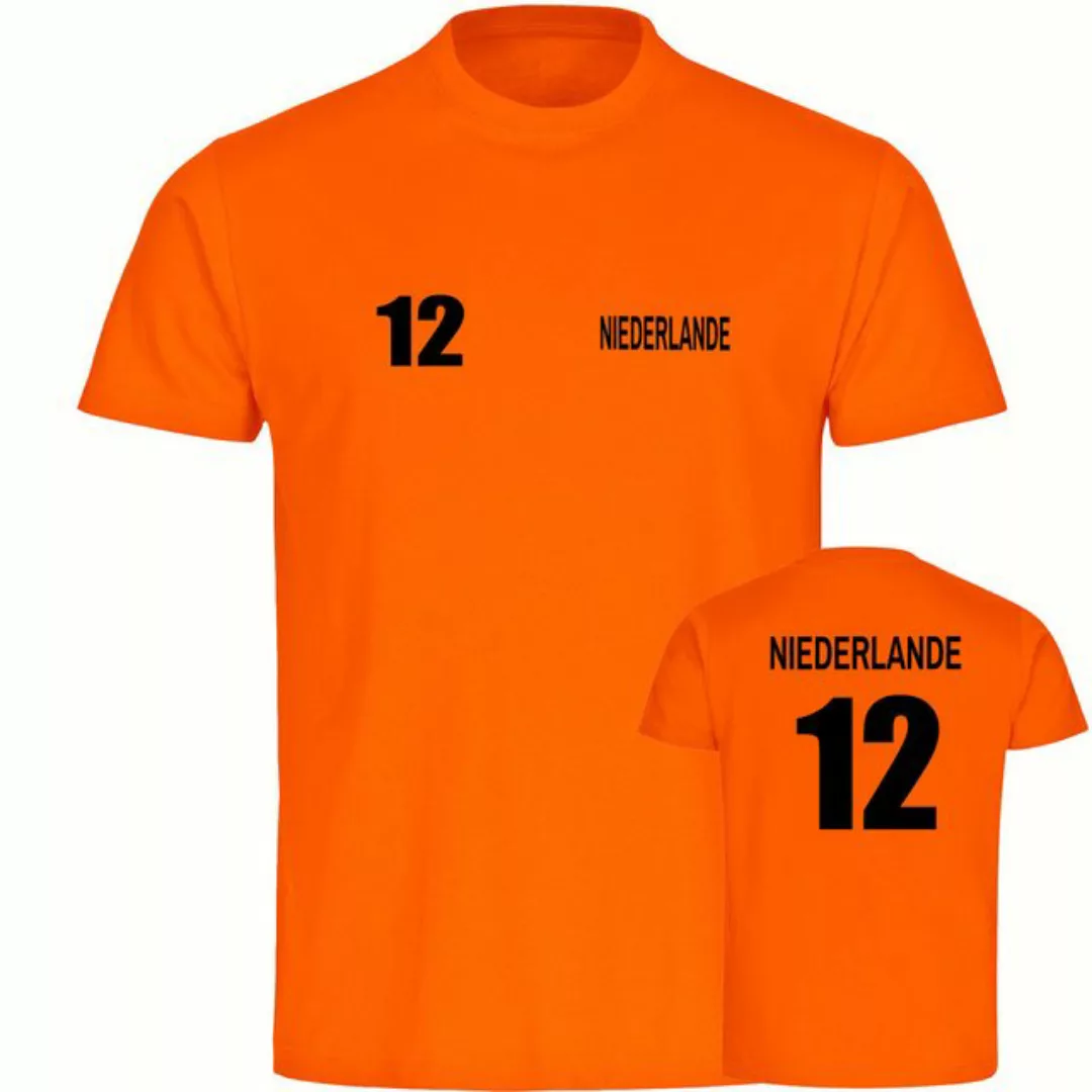 multifanshop T-Shirt Herren Niederlande - Trikot 12 - Männer günstig online kaufen