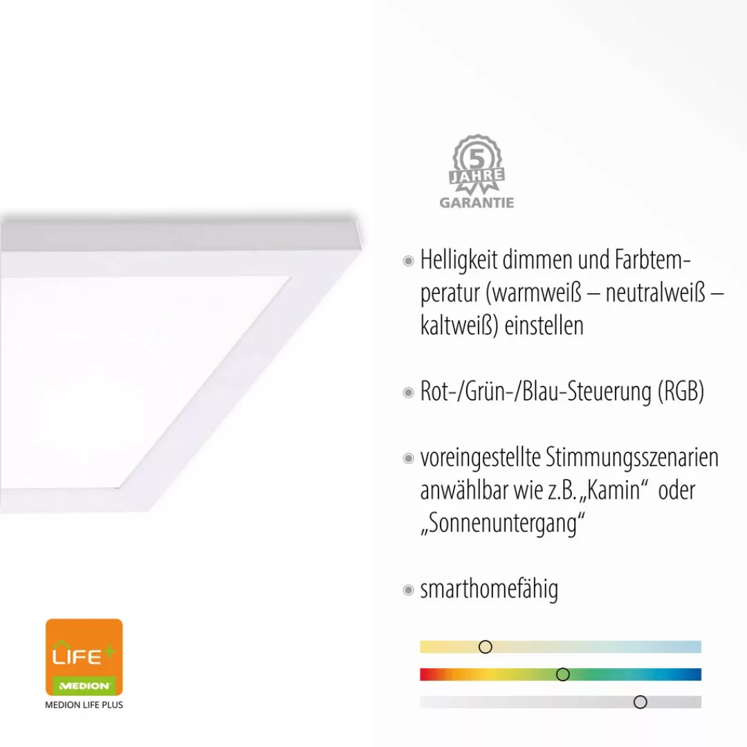 JUST LIGHT Deckenleuchte »Ls-FLAT«, 1 flammig, Leuchtmittel LED-Board   LED günstig online kaufen