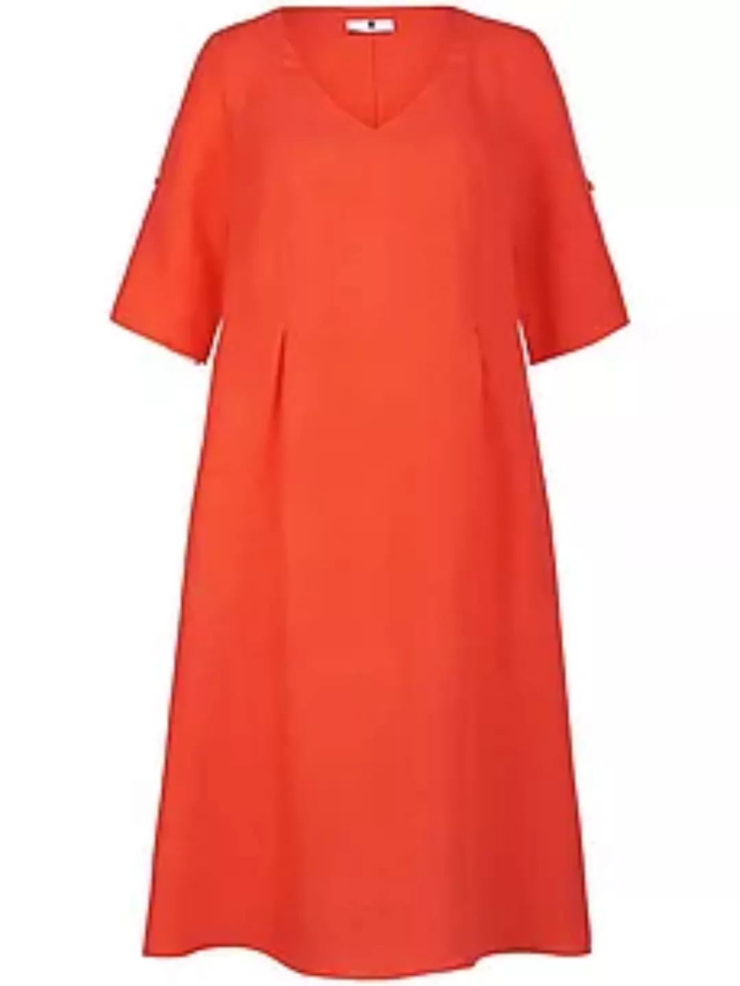 Kleid 3/4-Arm aus 100% Leinen Anna Aura rot günstig online kaufen