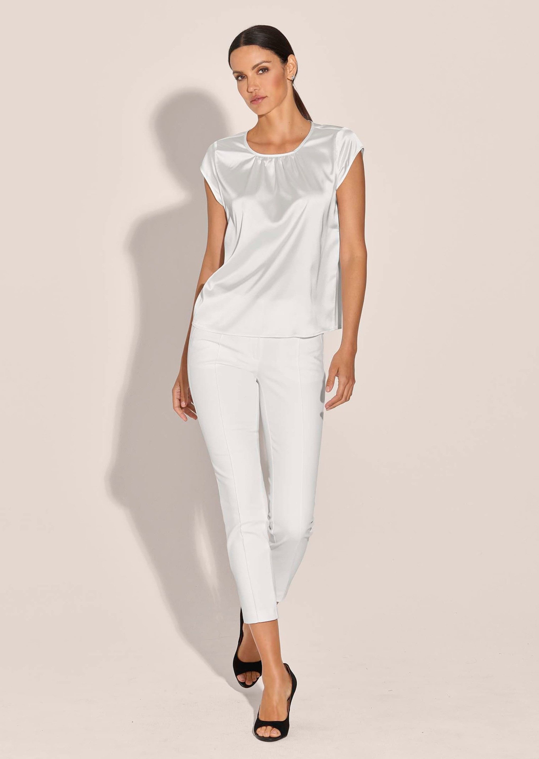 MADELEINE Shirtbluse Kurzes Satin-Shirt in trendstarker günstig online kaufen