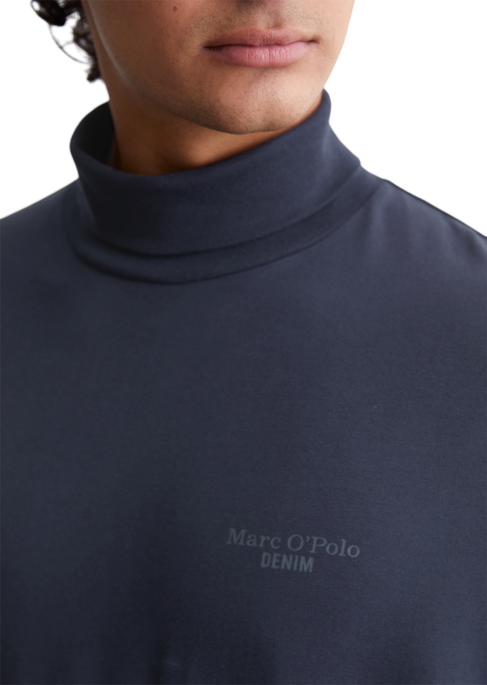 Marc OPolo DENIM Langarmshirt "aus mittelschwerem Bio-Baumwoll-Jersey" günstig online kaufen