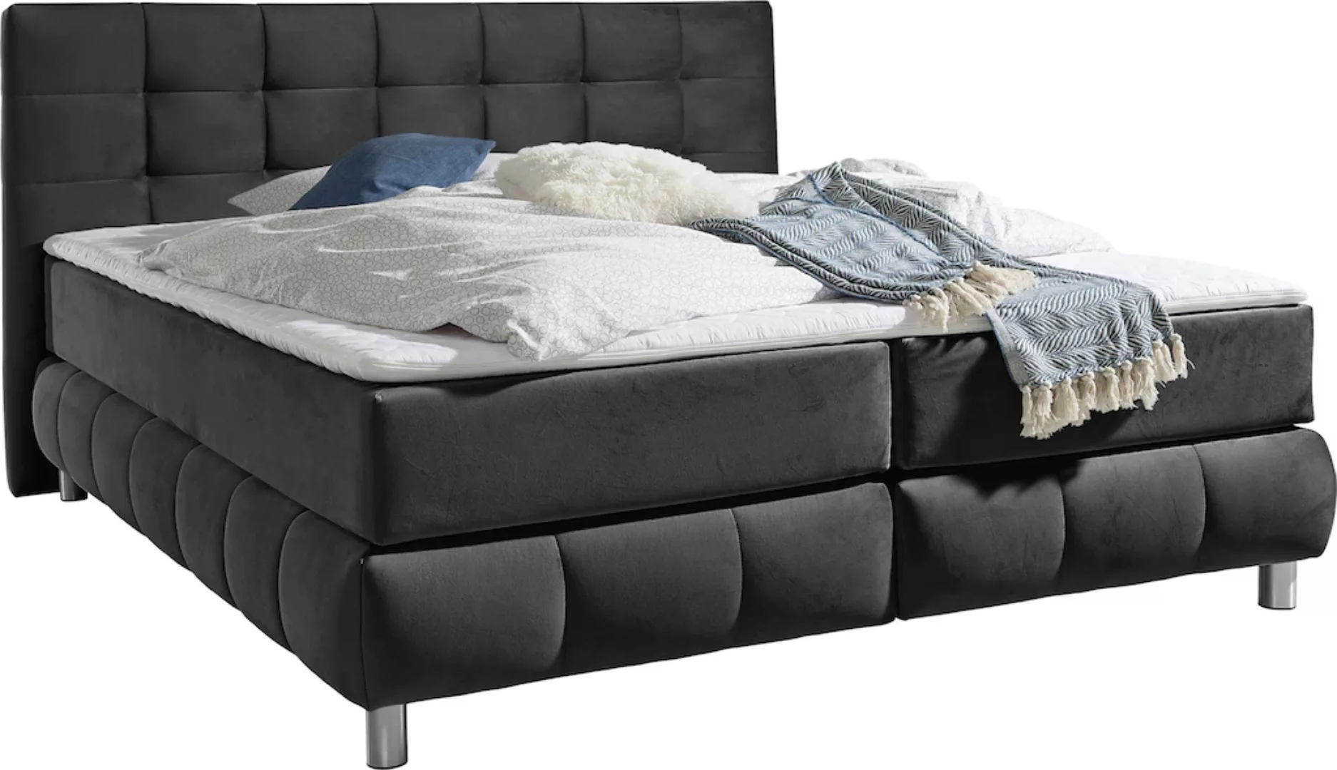 andas Boxspringbett "Salo", incl. Topper, 6 Breiten, 2 Härtegrade, TFK auch günstig online kaufen