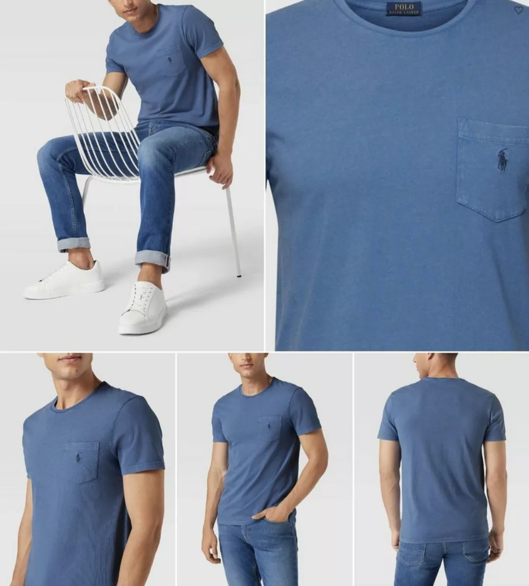 Ralph Lauren T-Shirt POLO RALPH LAUREN VINTAGE LINO COTTON POCKET TEE T-Shi günstig online kaufen