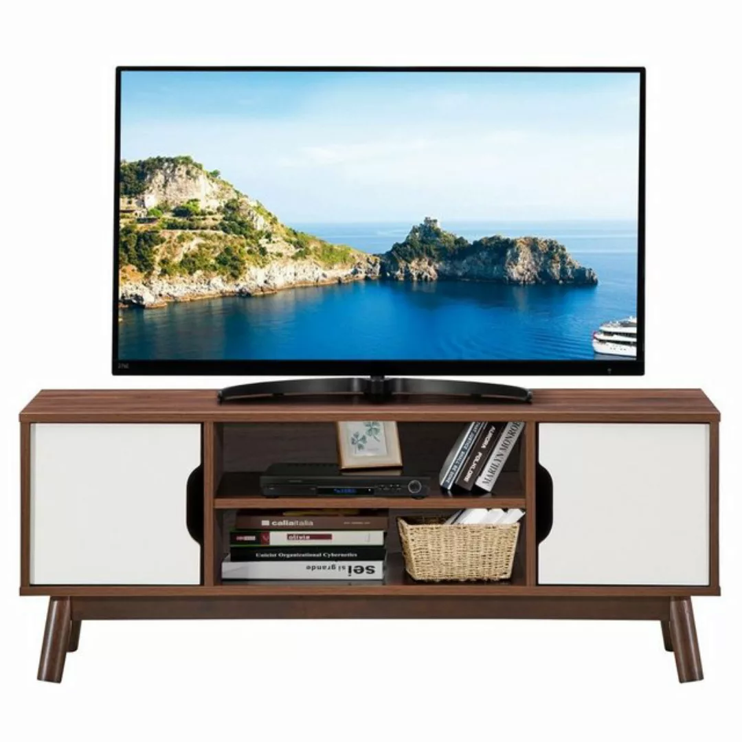COSTWAY TV-Schrank mit Türen & offenem Regal, 120 cm x 39 cm günstig online kaufen