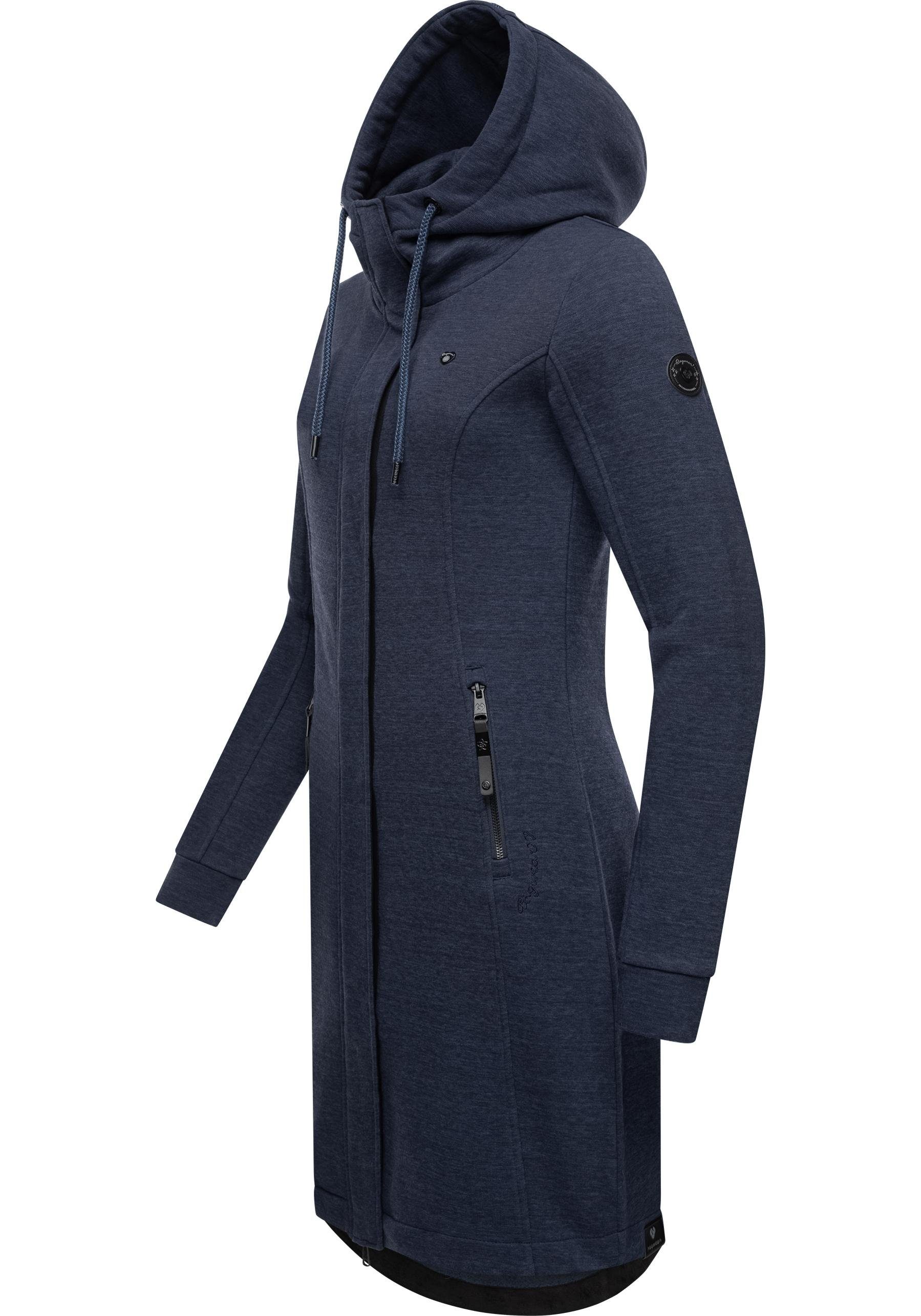 Ragwear Kurzmantel "Letti Long", Übergangsjacke aus Fleece mit Kapuze günstig online kaufen