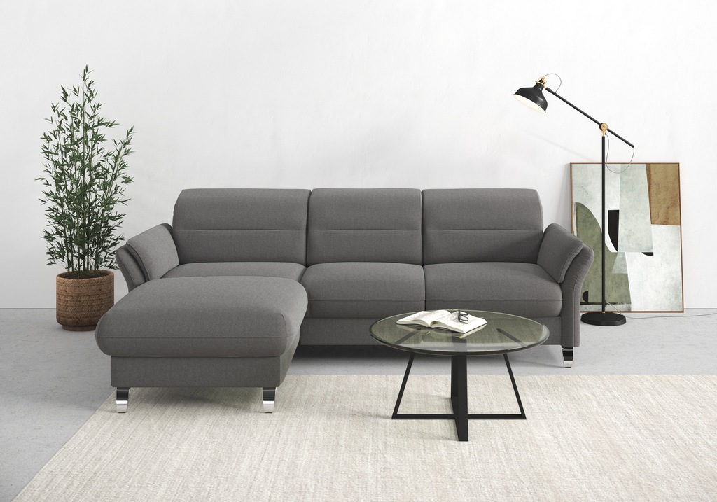 sit&more Ecksofa Grenoble L-Form mit Federkern, wahlweise mit Bettfunktion, günstig online kaufen