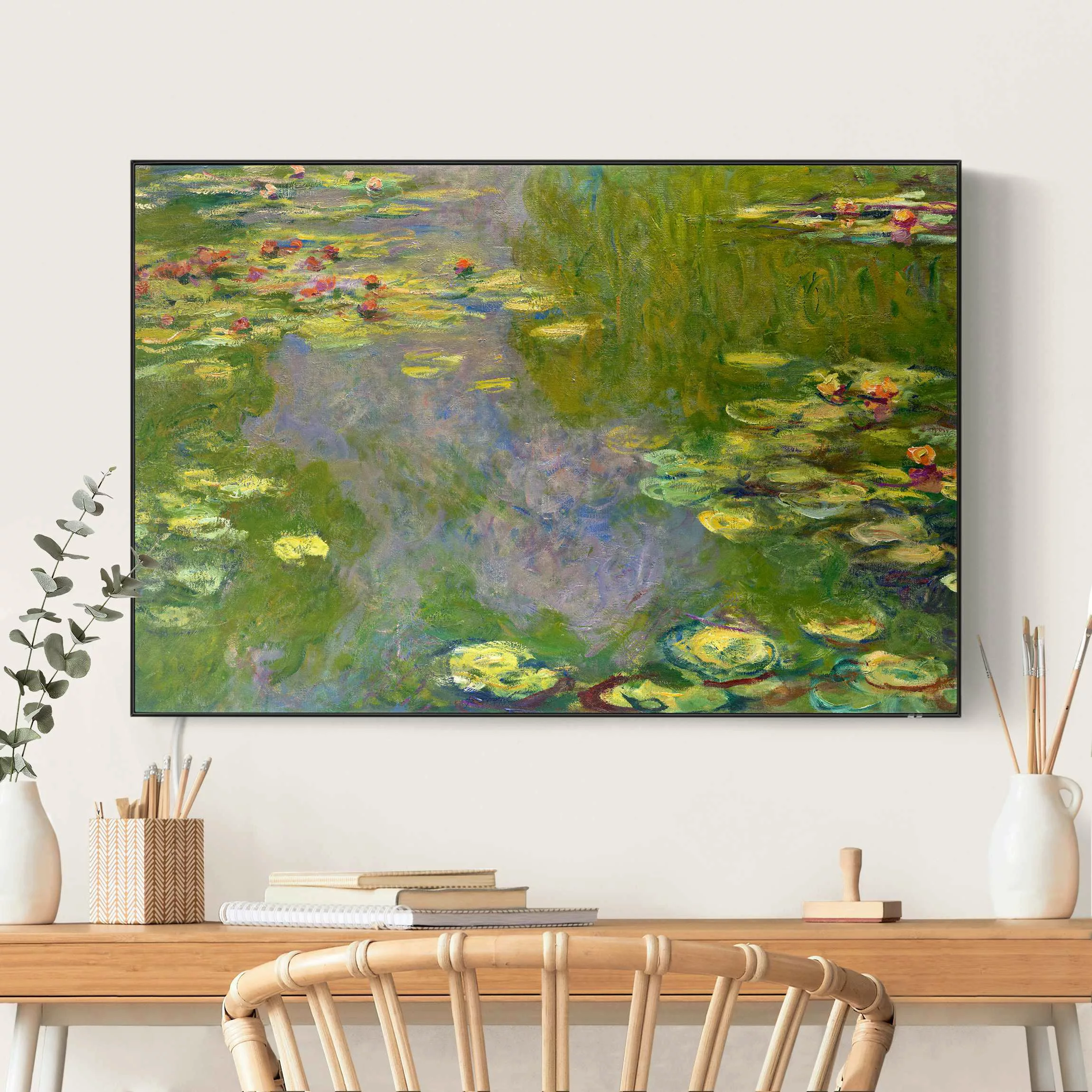 LED-Wechselbild Claude Monet - Grüne Seerosen günstig online kaufen