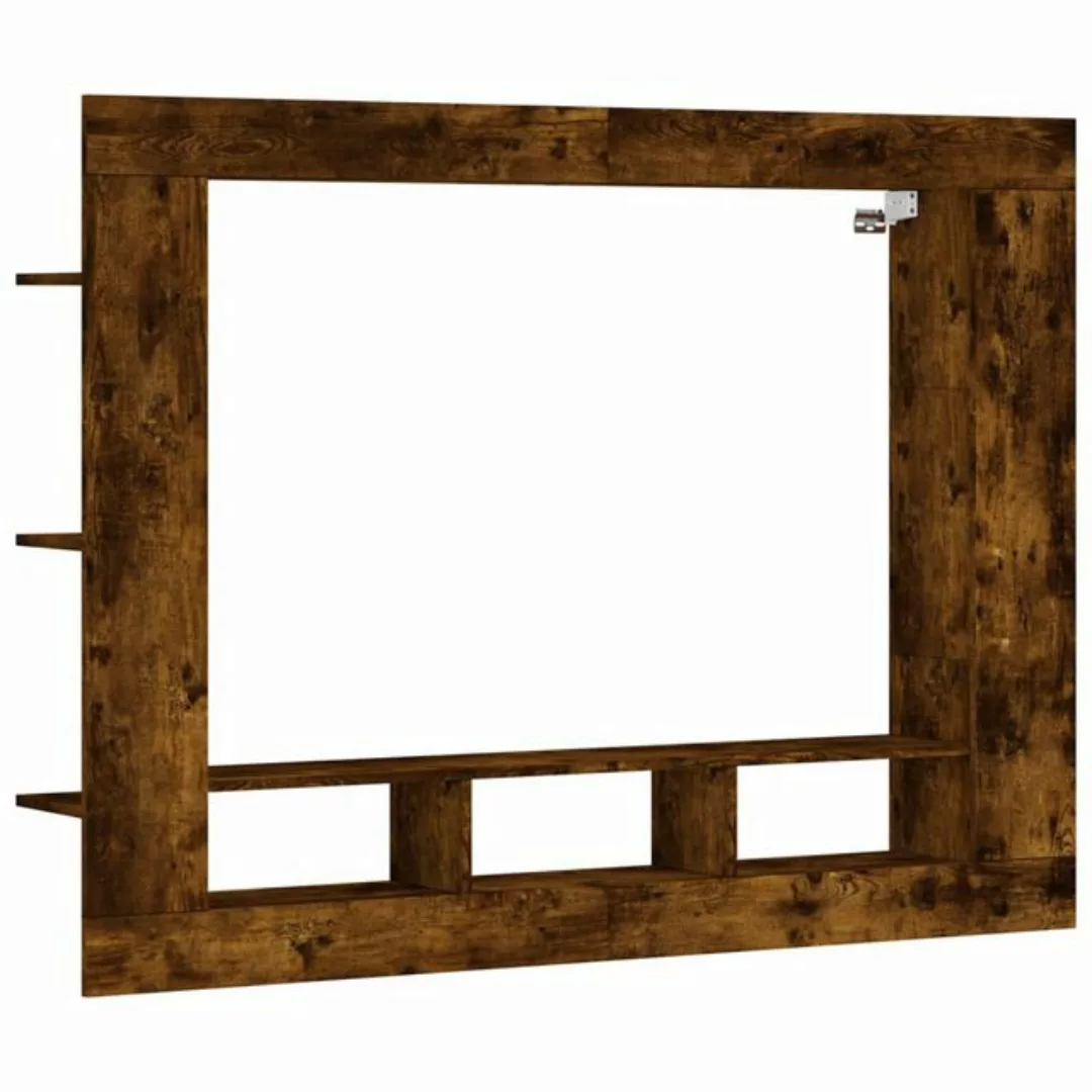 vidaXL TV-Schrank TV-Schrank Räuchereiche 152x22x113 cm Holzwerkstoff (1-St günstig online kaufen