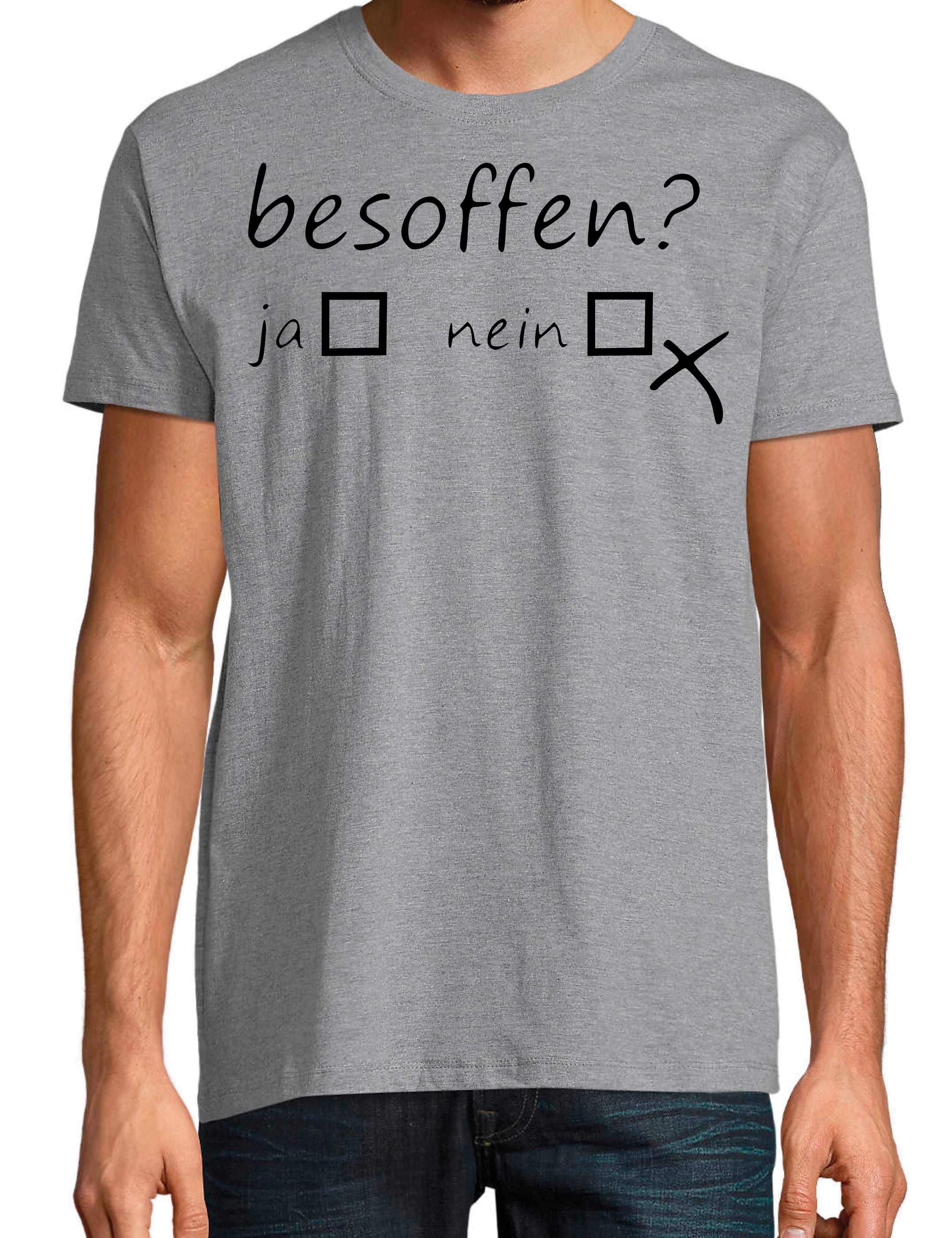 Youth Designz Print-Shirt Herren T-Shirt "Besoffen günstig online kaufen